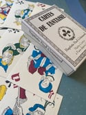 Cartes de fantaisie, vintage, Grimaud, jeu « Gerente » dos bleu