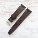 20mm Corfam Style Strap - Brown Sparkle