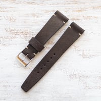 Image 2 of 20mm Corfam Style Strap - Brown Sparkle