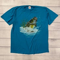 Image 1 of Vintage Blue Bass Tee - XL