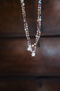 Image 2 of Starburst crystal beaded necklace