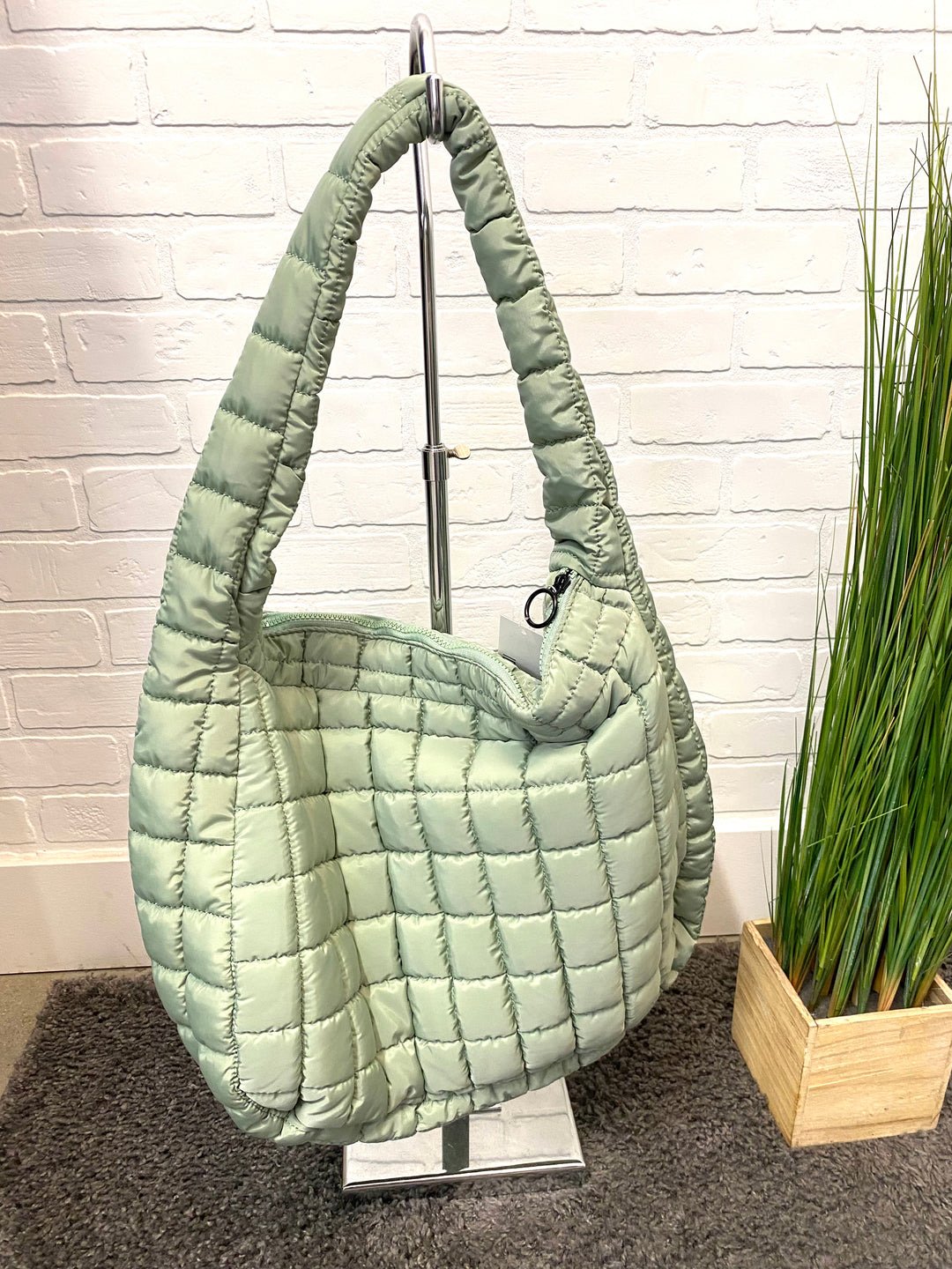 Image of Sea Foam Puff Bag