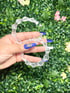 Clear Bamboo Earrings Image 2
