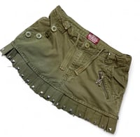 Image 4 of Pleated green cargo mini skirt ⋆｡°✩ (M)