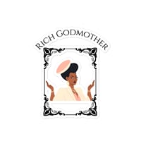 Image 1 of Rich Godmother AI Art Bubble-free stickers