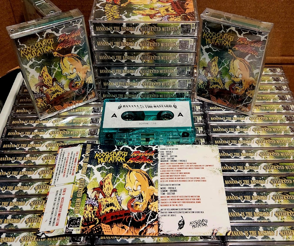 Banana Is The Bastard / Accelerated Mutation split Cassette (Scythe - 110)