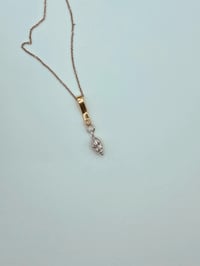 Image 1 of Ocean jewel pendant sil/gold/diamond