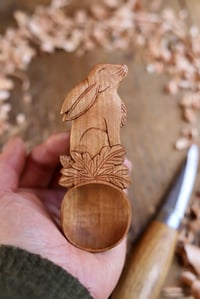 Image 5 of Hare in the oak leaves~ Coffee Scoop 
