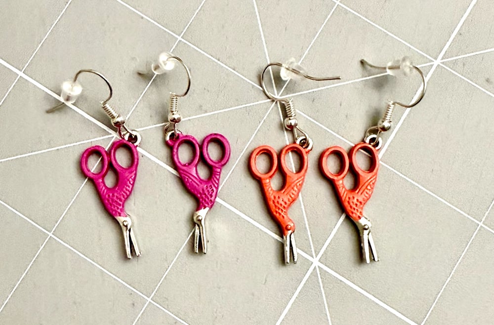 Image of Embroidery Scissors Earrings