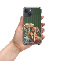 Image 9 of Colorful Mushroom Watercolor Mycology Nature Whimsical Clear Case for iPhone®