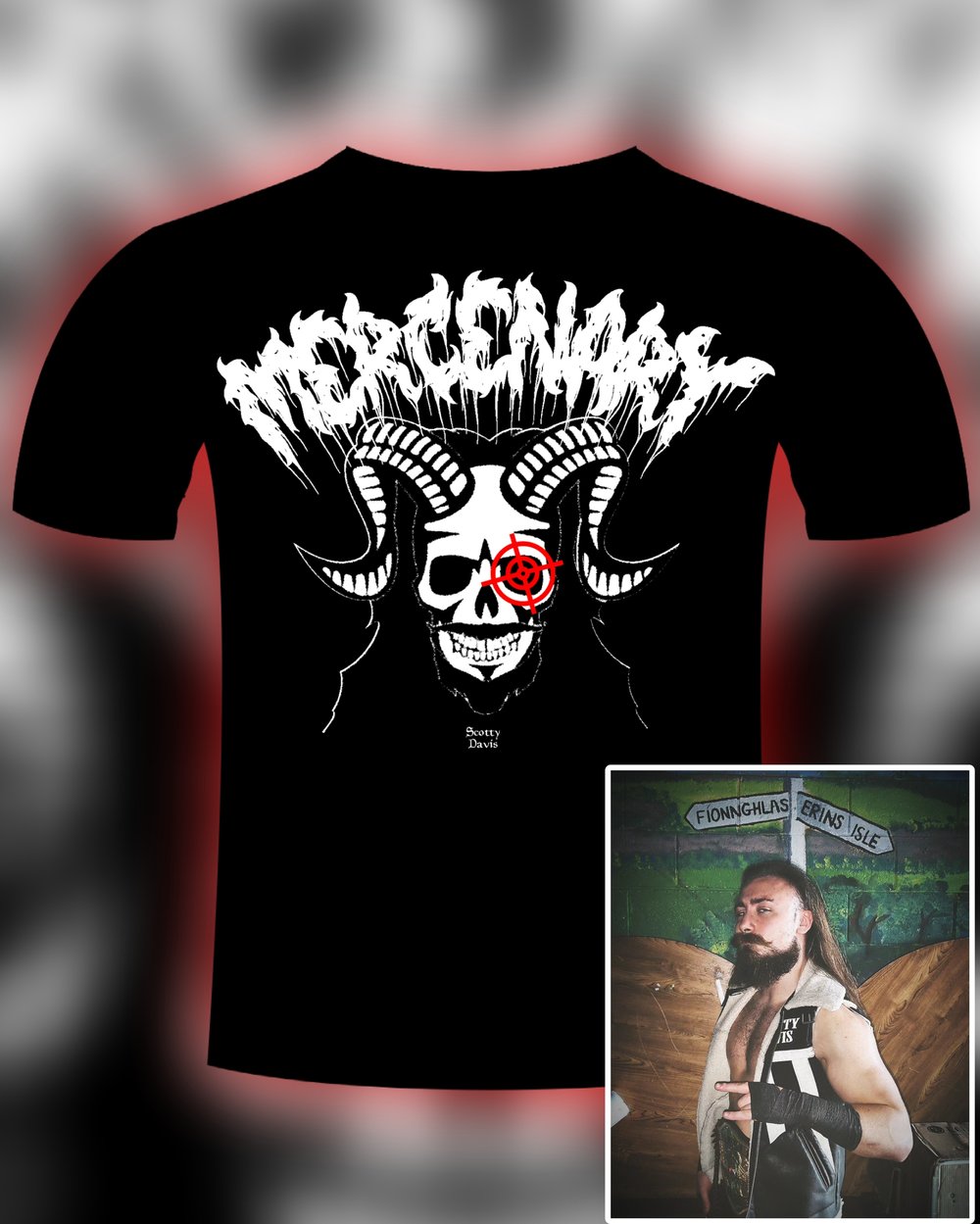Image of Mercenary T-Shirt + Signed 8x10 