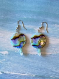 Image 2 of Round Shell Earrings