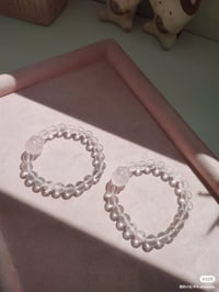 Image 6 of 温柔兔兔手链 clear quartz with bunny bracelet