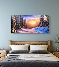 Image 1 of <h2>The Afterglow </h2> <br />Original Artwork <br />20 x 40 <br />Oil on Canvas