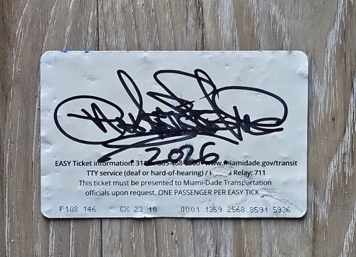 Image of Original Drawn on MDC Transit Pass......