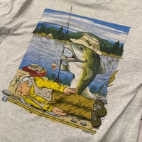 Image 2 of Vintage Fish Fishing Tee - L