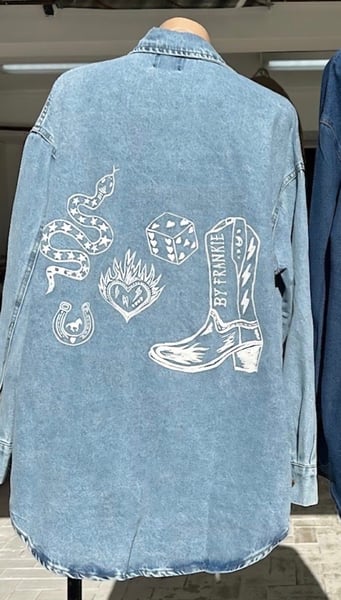 Image of Denim Shacket. By Frankie