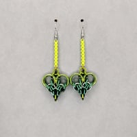 Image 8 of Chainmaille Heart Earrings