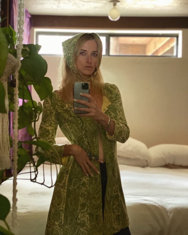 1960s Indian cotton hand blocked keychain and mini/jacket set