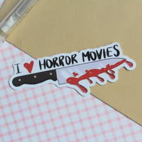 Image 3 of I Heart Horror Movies  - Sticker