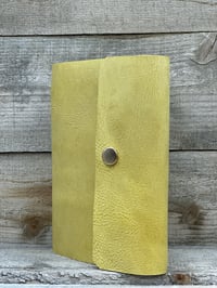 Image 4 of Medium Leather Butterfly Stroke Stitch Blank Book