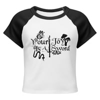Image 2 of "Your Joy is A Sword" women’s raglan baby tee