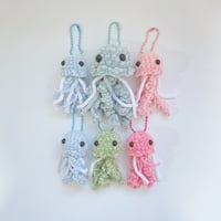 Image 1 of crochet jellyfish keychain (pick your color)