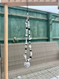 Image 2 of Monochrome Quartz Phone Charm