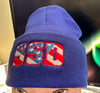 Blue SSD Democracy logo Knit Hat with Cuff