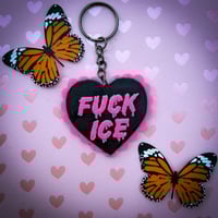 Image 2 of Fuck Ice Keychain