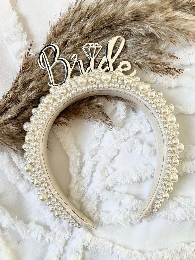 Image of Bride headband (Silver & Gold)