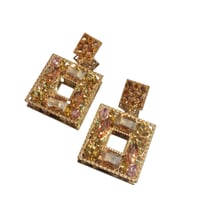 Image 6 of Geometric 2 square earring