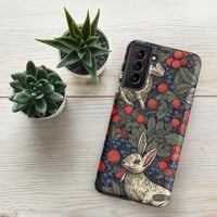 Image 23 of Boho Nature Cottagecore Inspired White Rabbits Among Berries Tough case for Samsung®