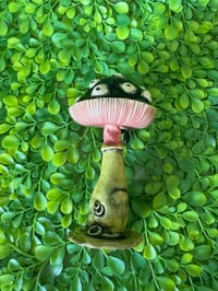 Image 4 of Black Mushroom with Eyes and dangling dew