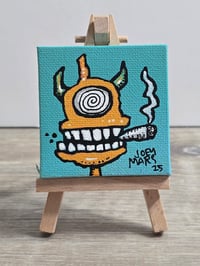 Image 3 of Spe 7 2.5x2.5 Inch Original Painting by Joey Mars 