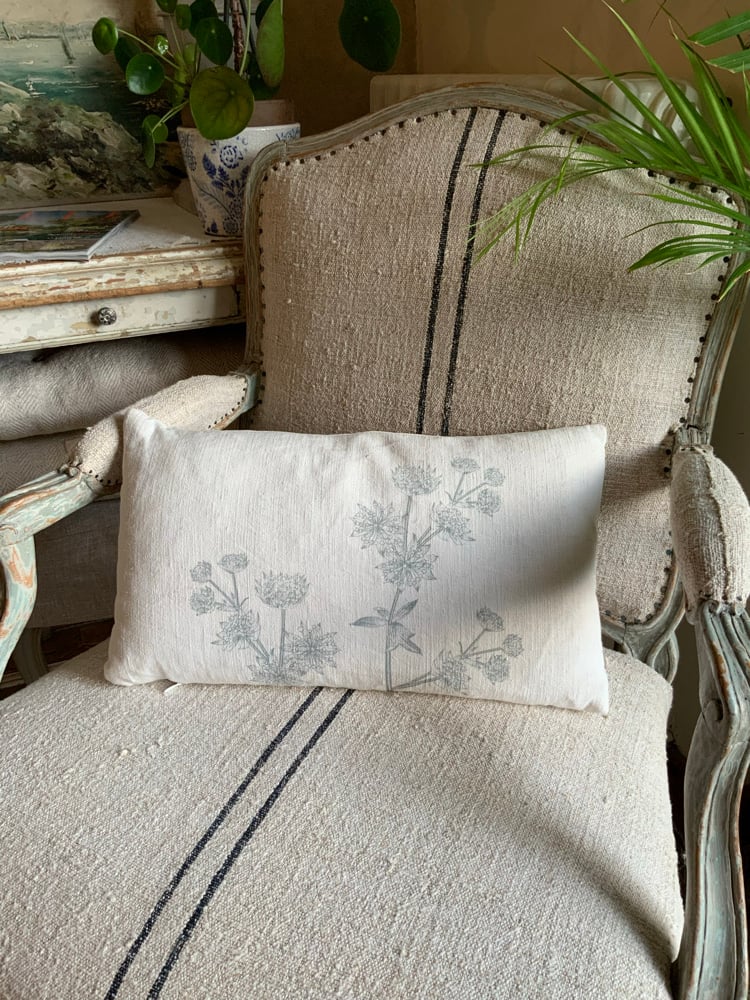 Image of -30% Coussin Lin Ancien Bombylius 28 x 48 cm à 45,50€ au lieu de 65€