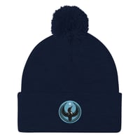 Image 9 of Pom-Pom Beanie - Blue Rebel Loon