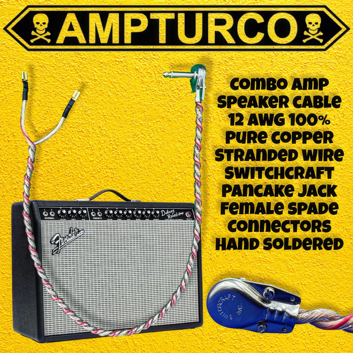 Image of Ampturco Vintage Combo Amp Speaker Wire 