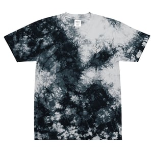 Image of Embroidered Heart Oversized tie-dye t-shirt