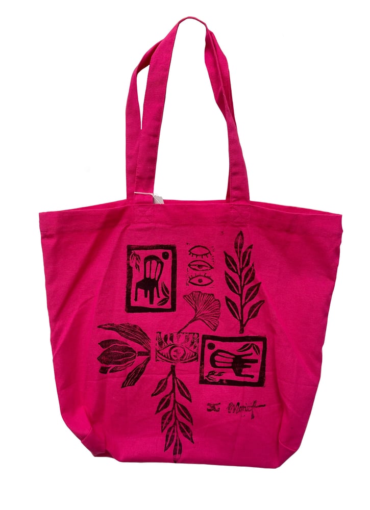 Image of Chairs and Plants Tote