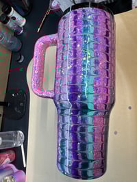 40oz pink purple angel wings
