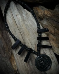 Dark Jade dragon necklace 