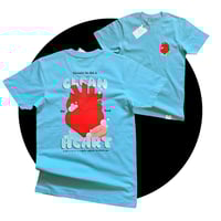 Image 2 of "Clean Heart" Mid-weight T-Shirt