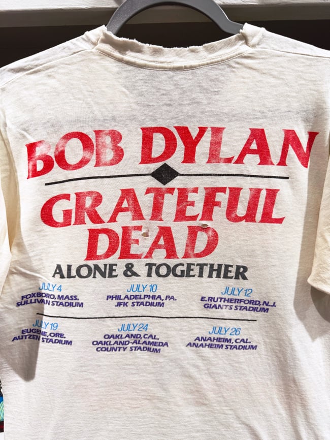 Grateful Dead 1987 Dylan & The Dead Lot T-Shirt - Fits M