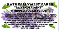 Image 2 of "LAVENDER MINT" Whipped Sugar Scrub w/Lavender & Peppermint Essential Oils