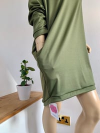 Image 1 of Milano jumper dress with pockets & sleeves - thicker fabrics 