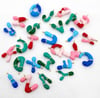 18k Gold Plated Brass Base Enamel Bubble Letter Initial Pendant 