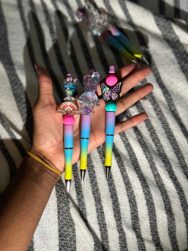 Image of Beaded Pens w Charms (spring/summer)