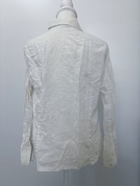 Image 3 of Vintage white floral shirt // S