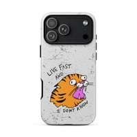 Image 1 of Tough Case for iPhone® live fast 